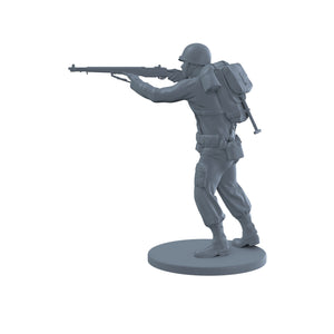 American Soldier Standing