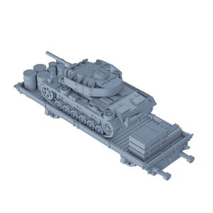 Panzer III On Flat Car