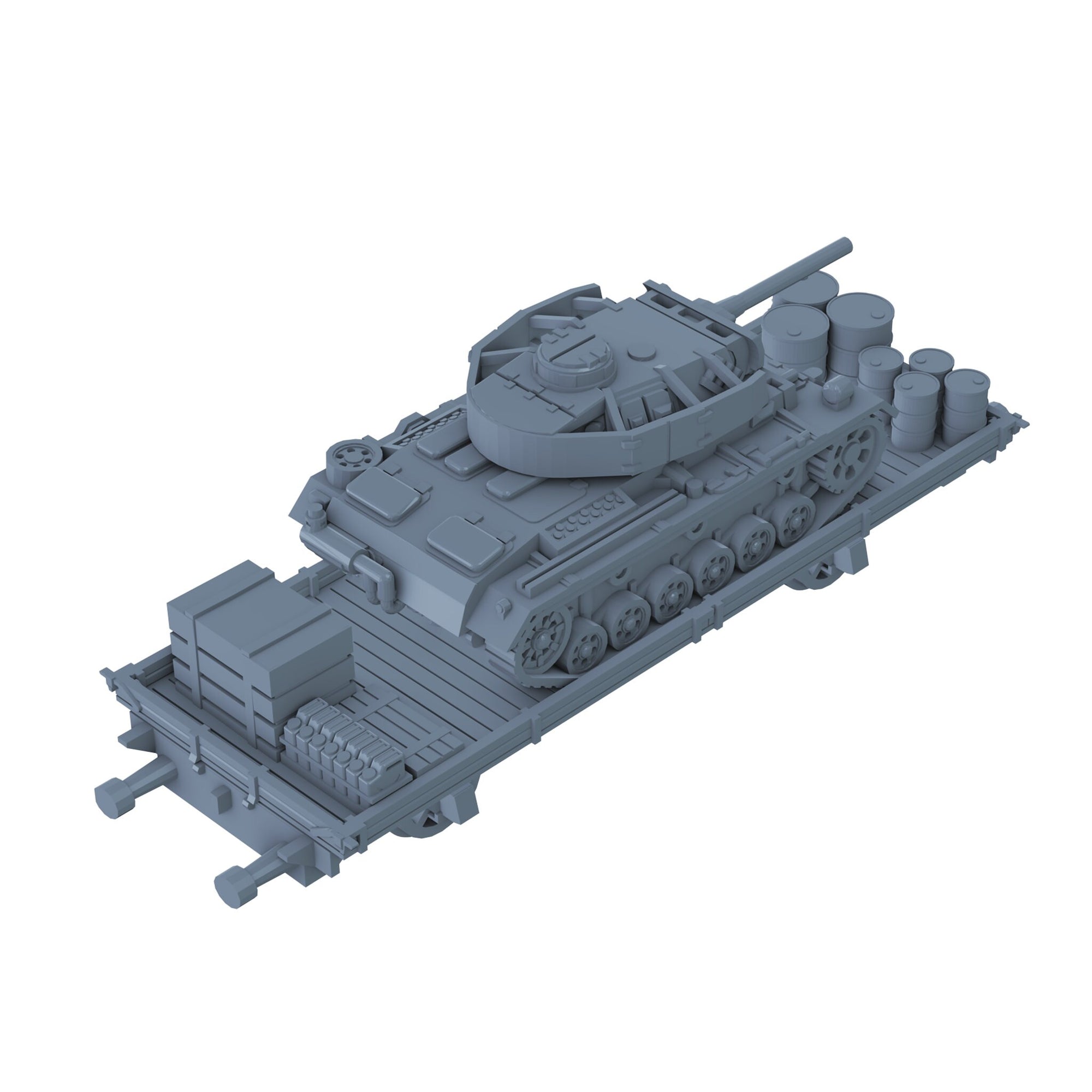 Panzer III On Flat Car