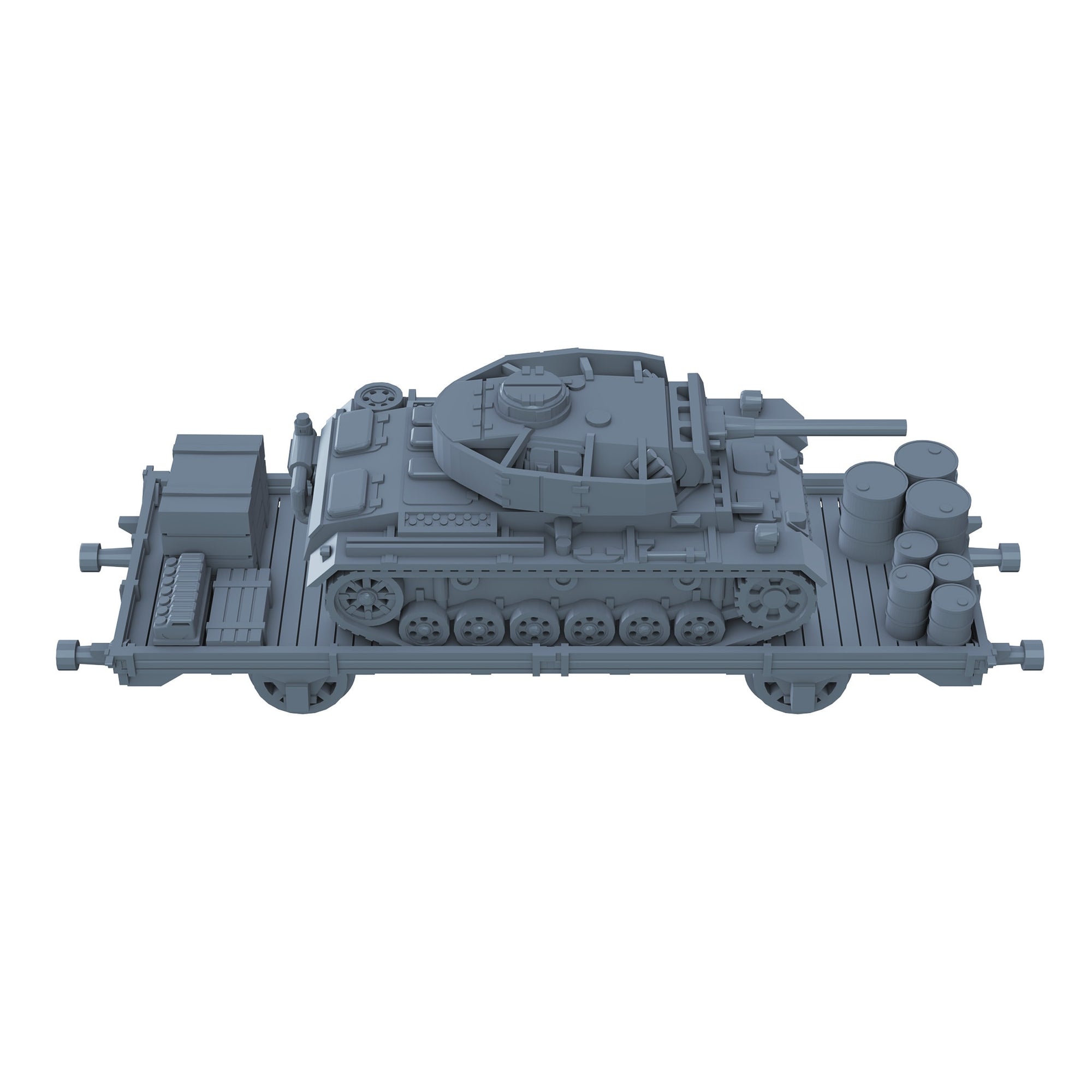 Panzer III On Flat Car