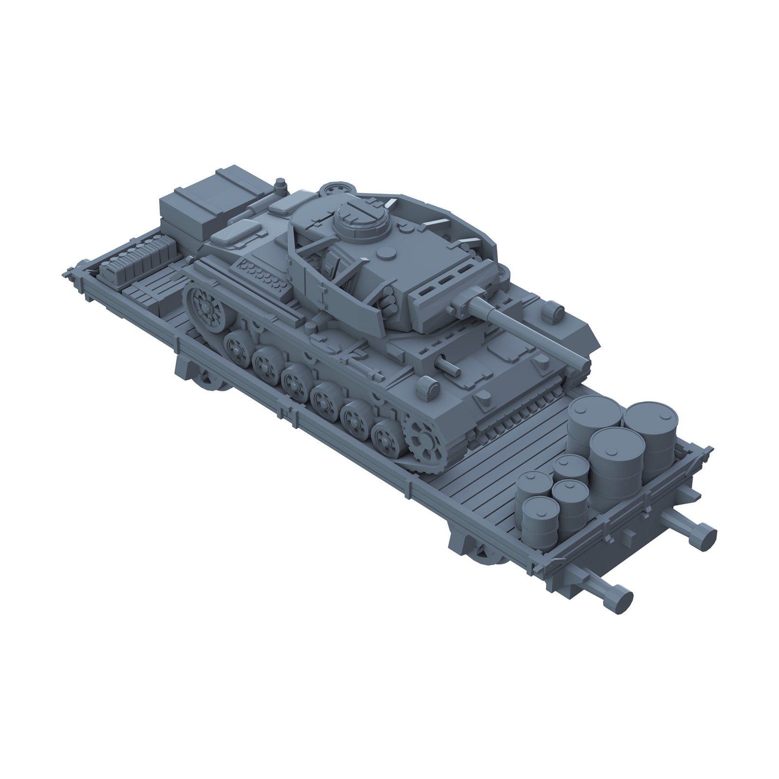 Panzer III On Flat Car