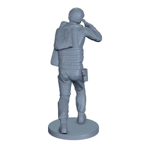 Modern Chinese Soldier With Shield