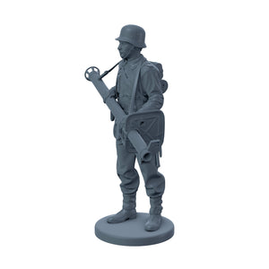 German Soldier with Panzerschreck at Hip