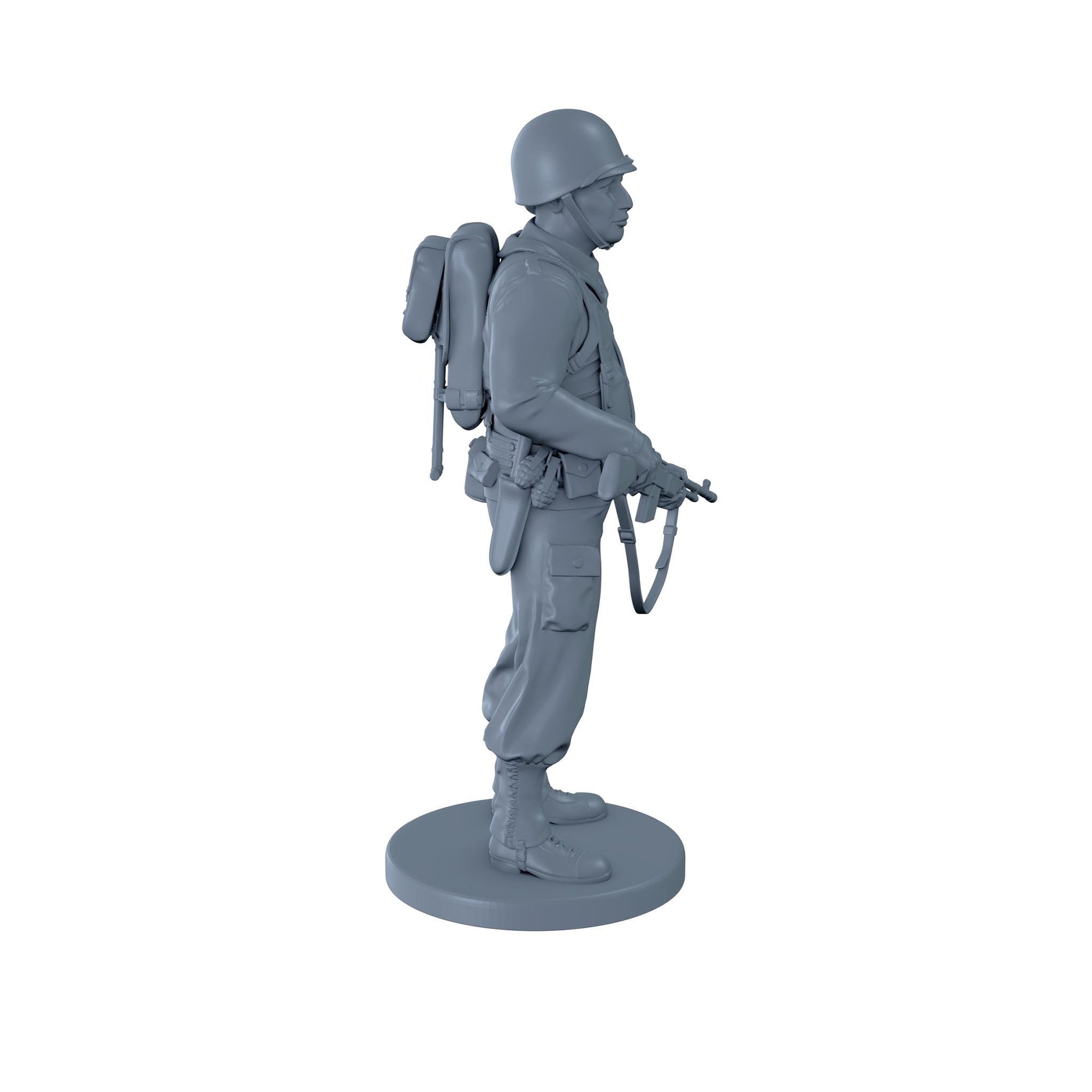 Ready - Rename) American Soldier Standing with Rifle 2