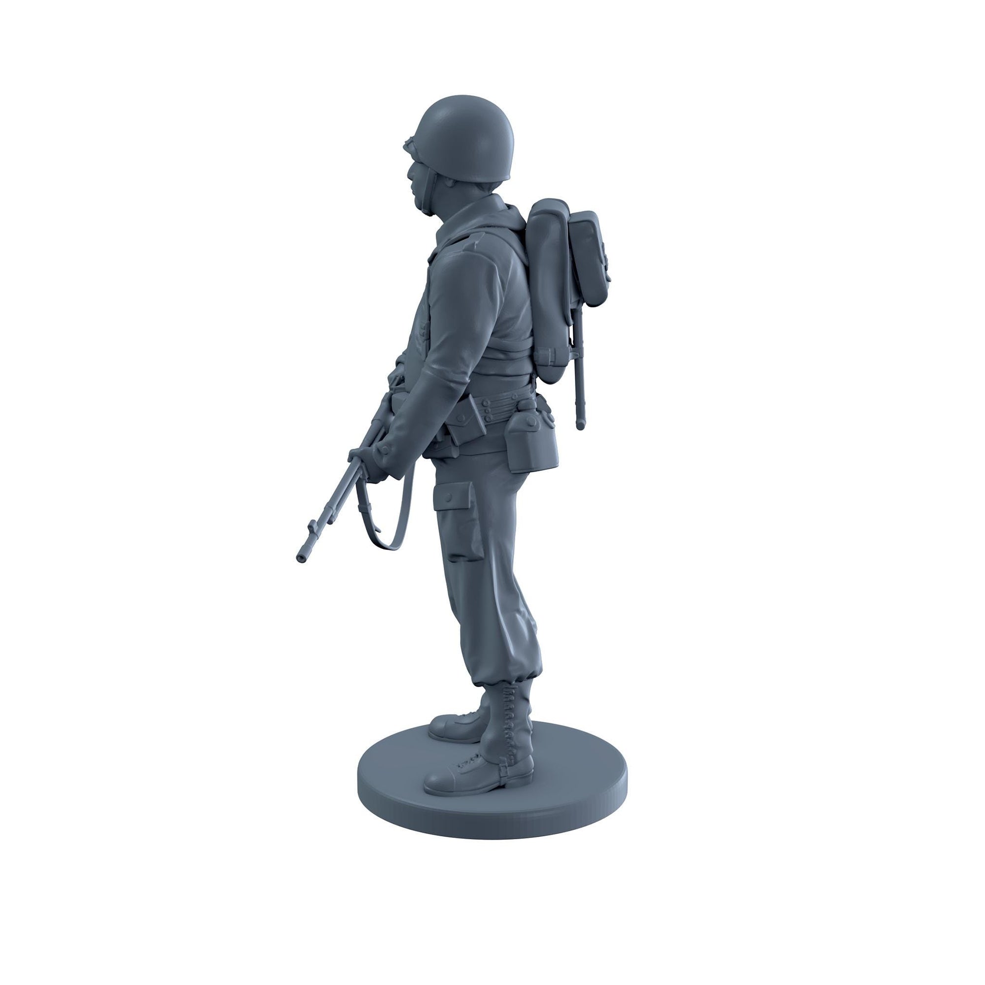 Ready - Rename) American Soldier Standing with Rifle 2