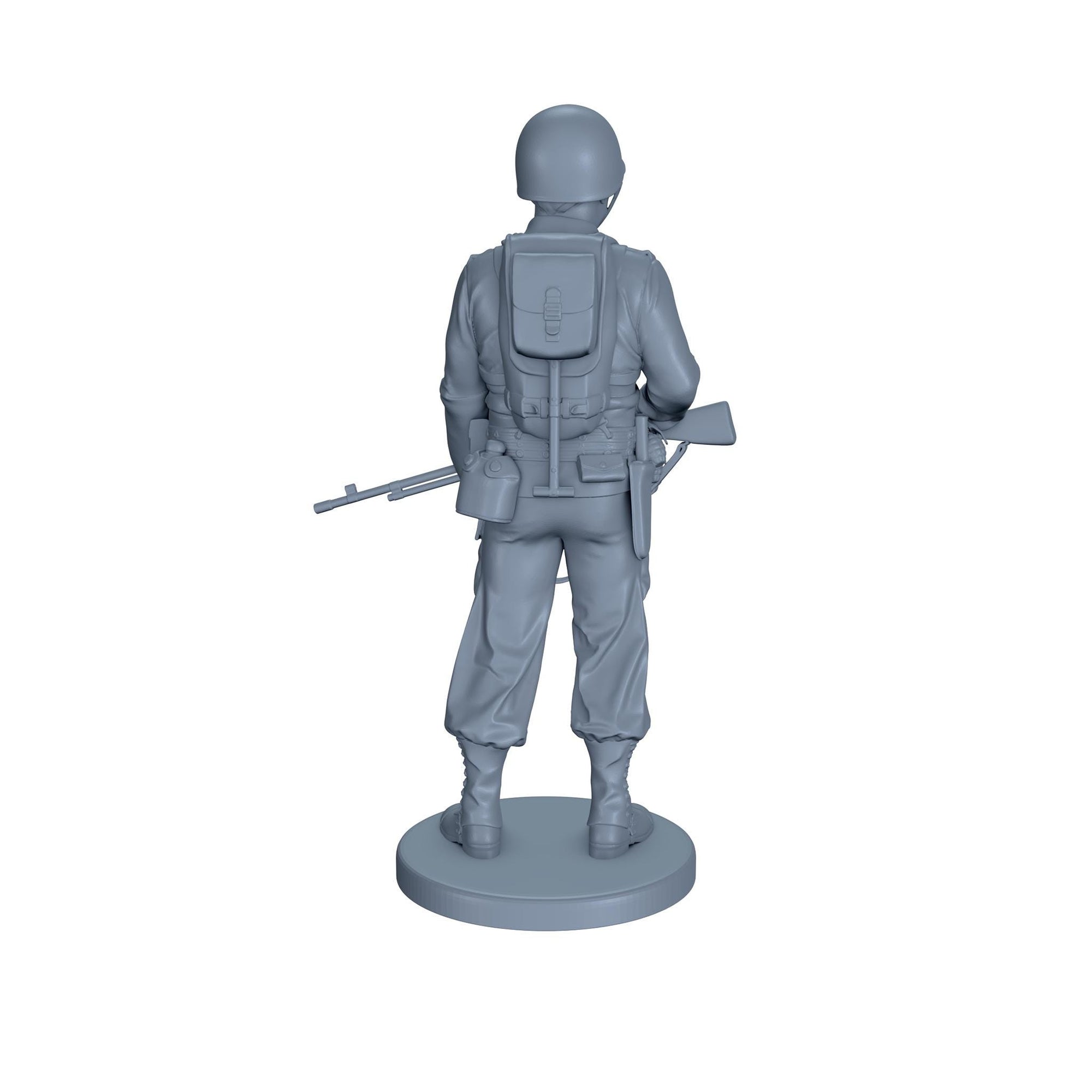 Ready - Rename) American Soldier Standing with Rifle 2