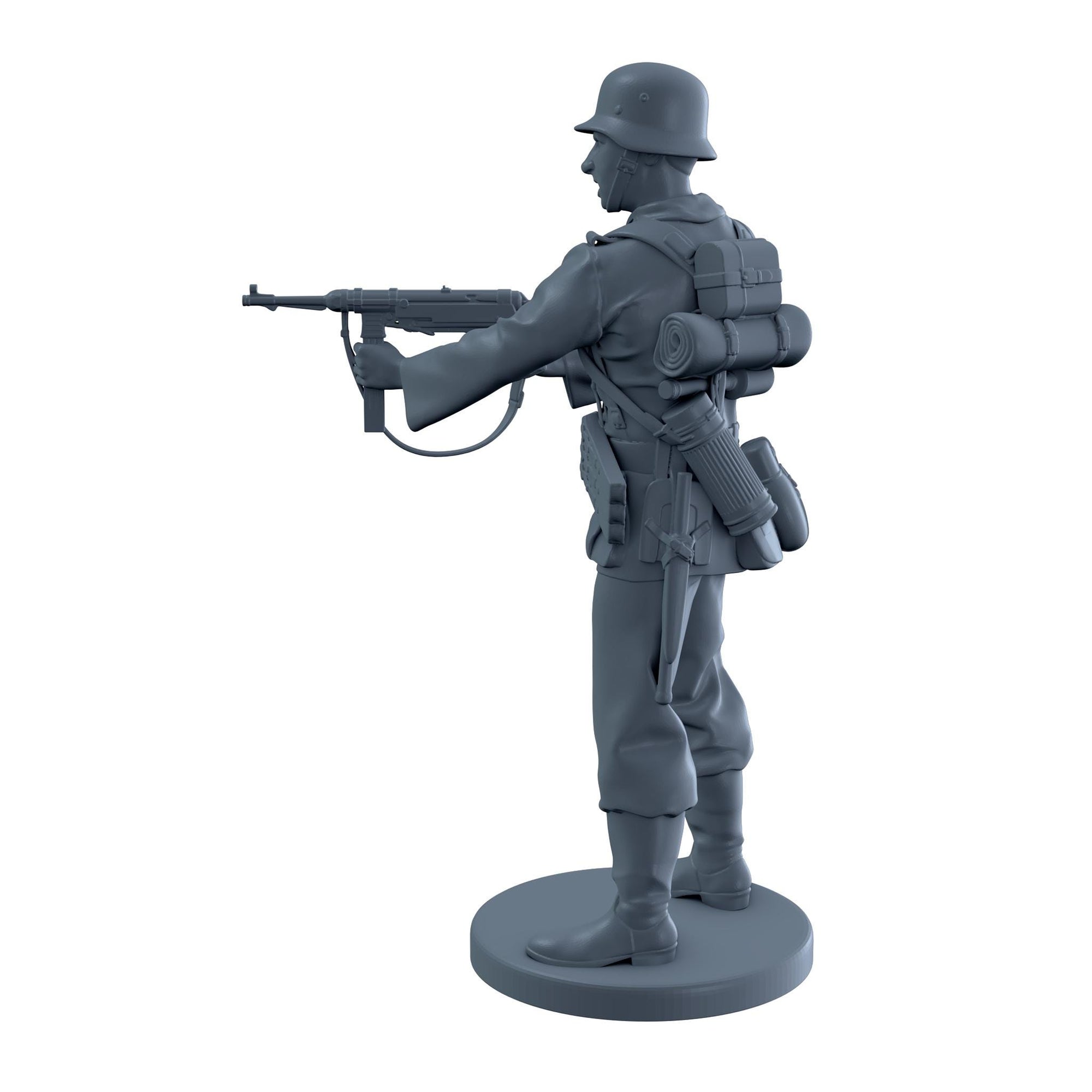 Ready) German Soldier Firing From Hip