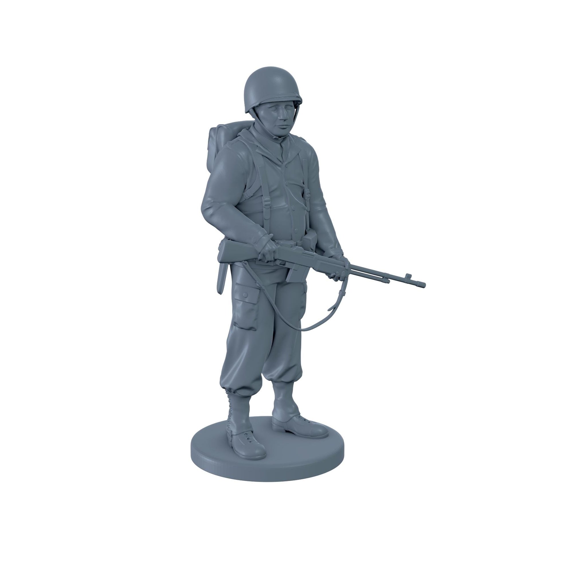 Ready - Rename) American Soldier Standing with Rifle 2