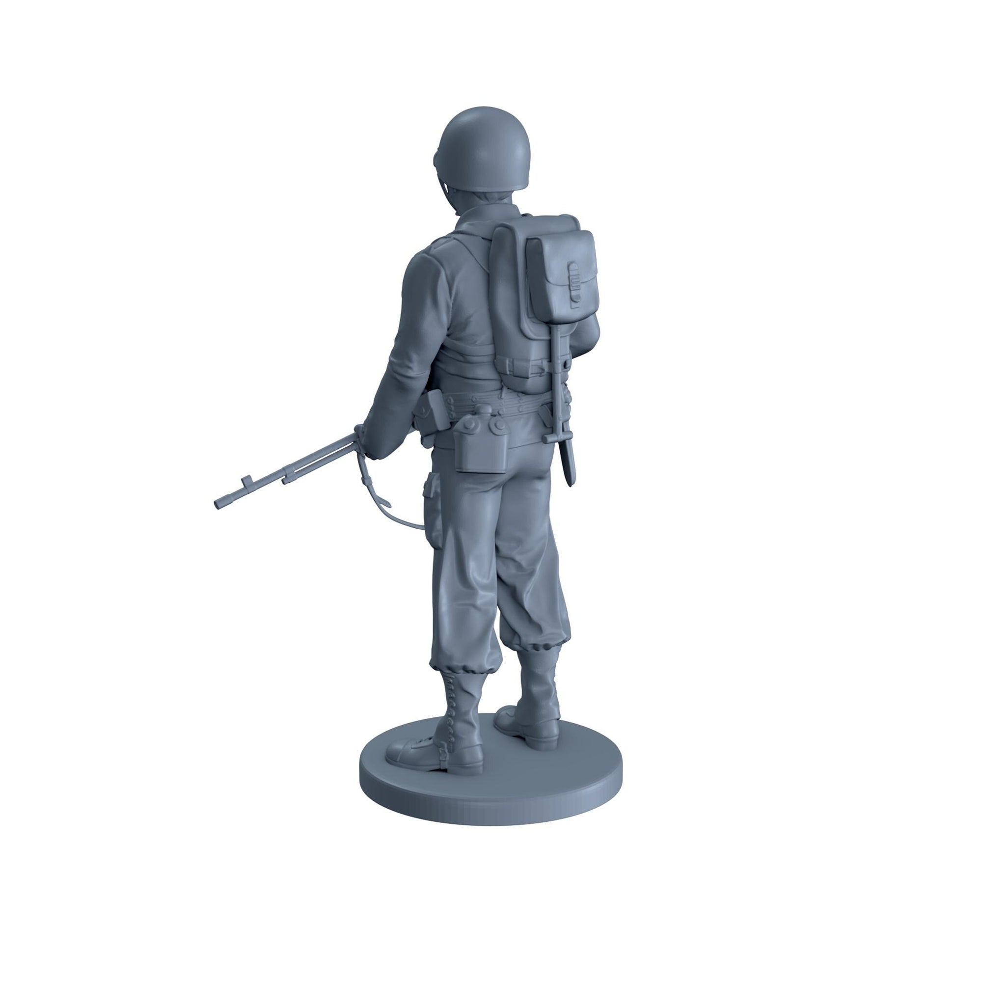 Ready - Rename) American Soldier Standing with Rifle 2