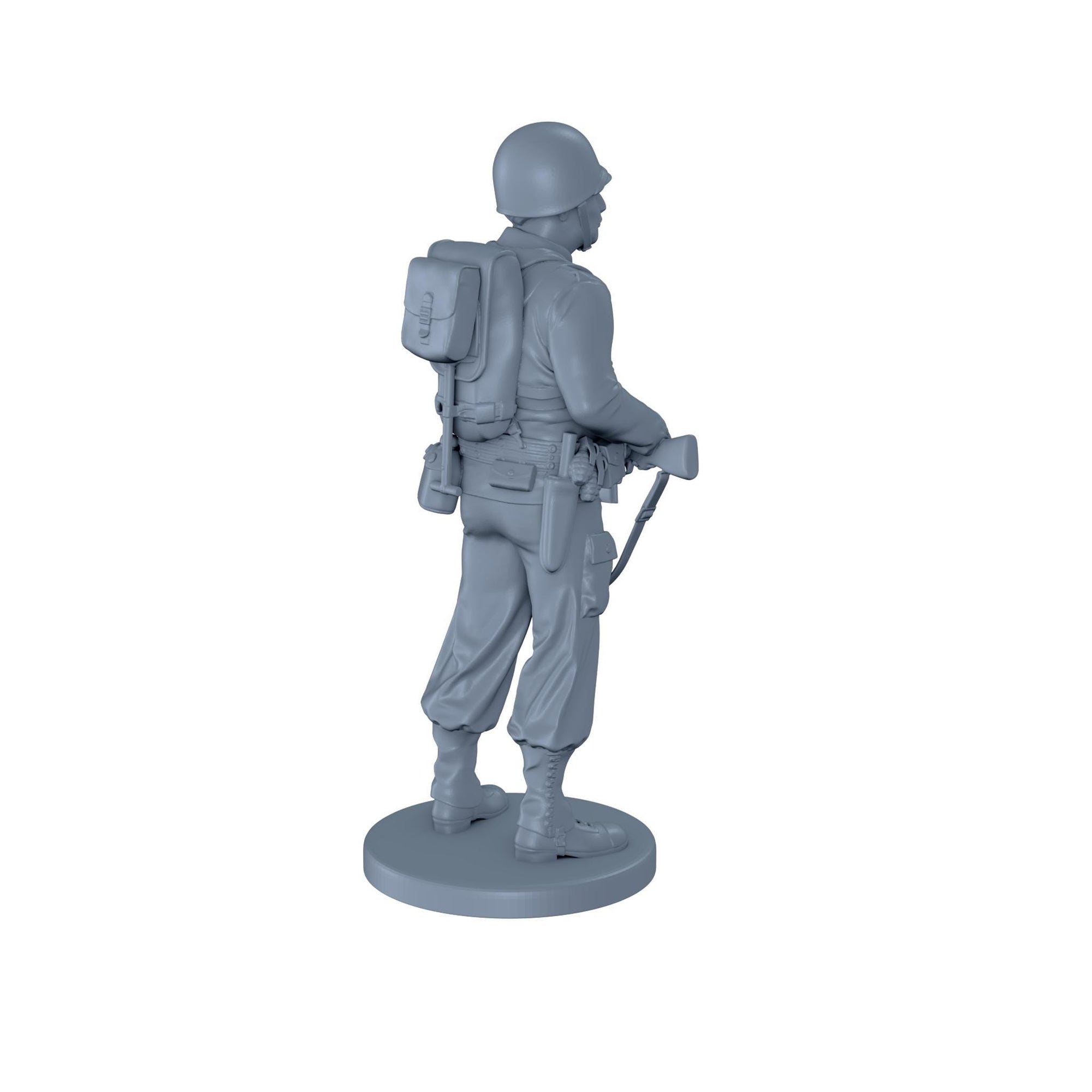 Ready - Rename) American Soldier Standing with Rifle 2