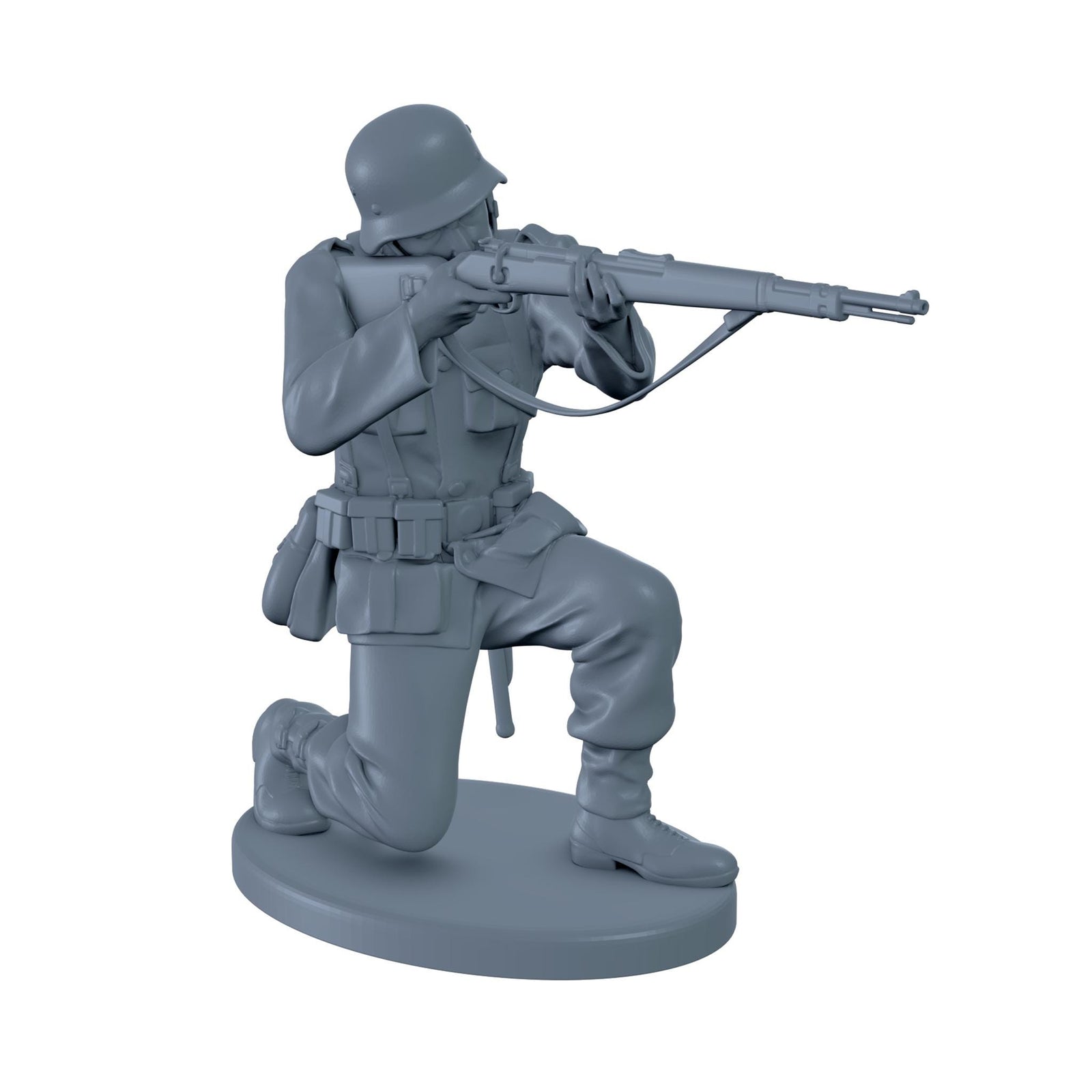 Ready) German Soldier Shooting While Crouched