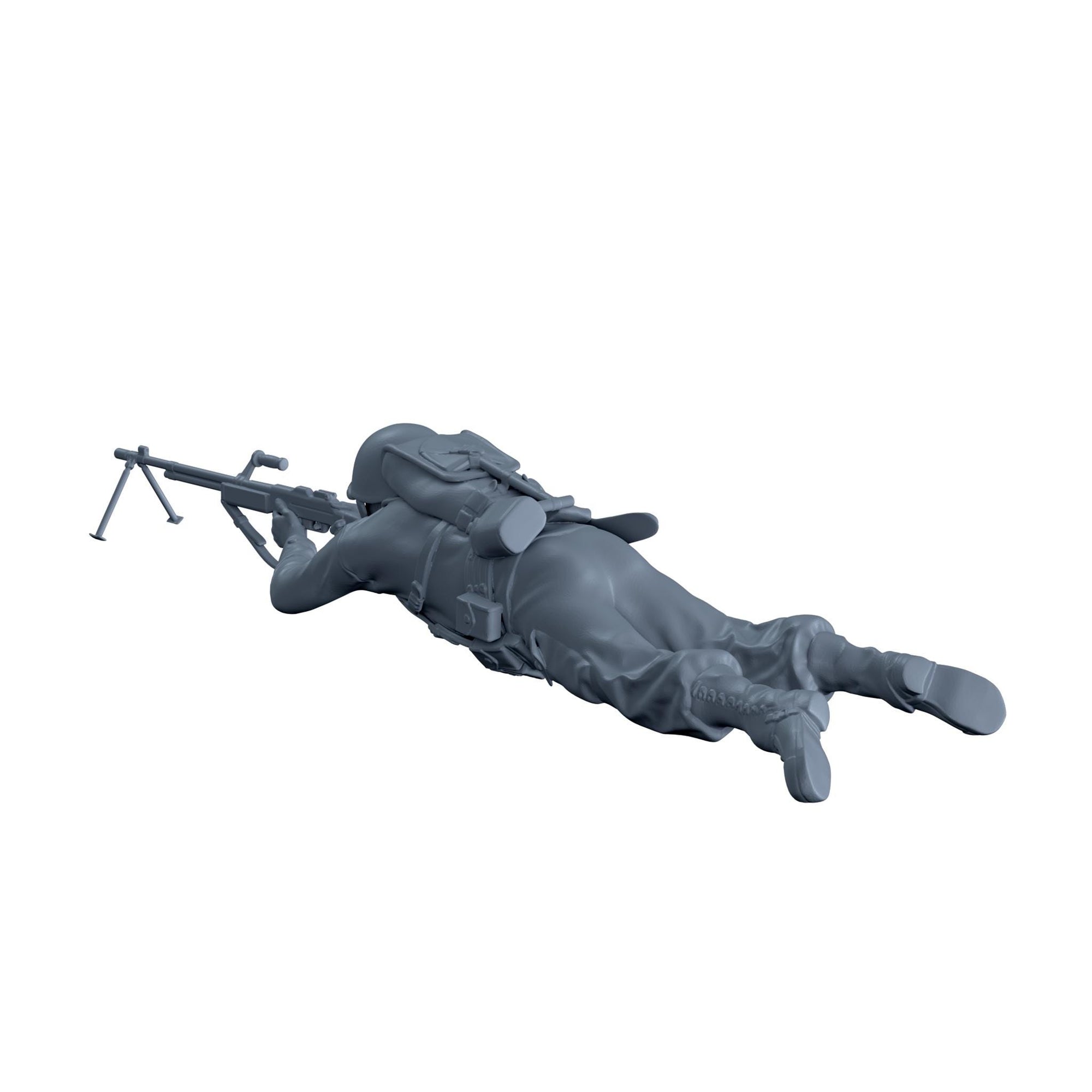 Ready) American Soldier Lying Down Aiming
