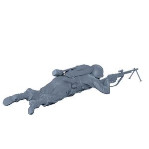 Ready) American Soldier Lying Down Aiming