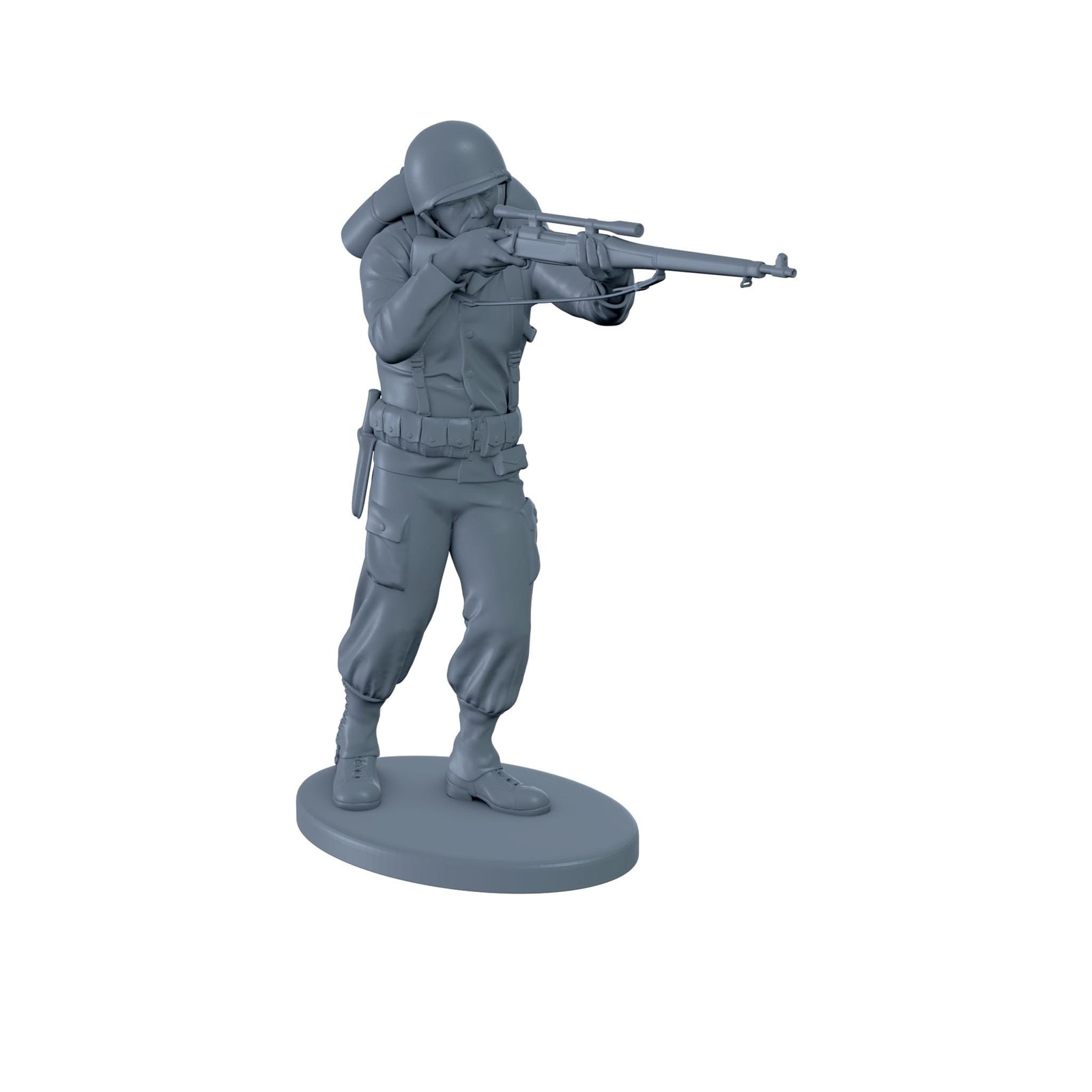 American Soldier Standing Aiming M1903