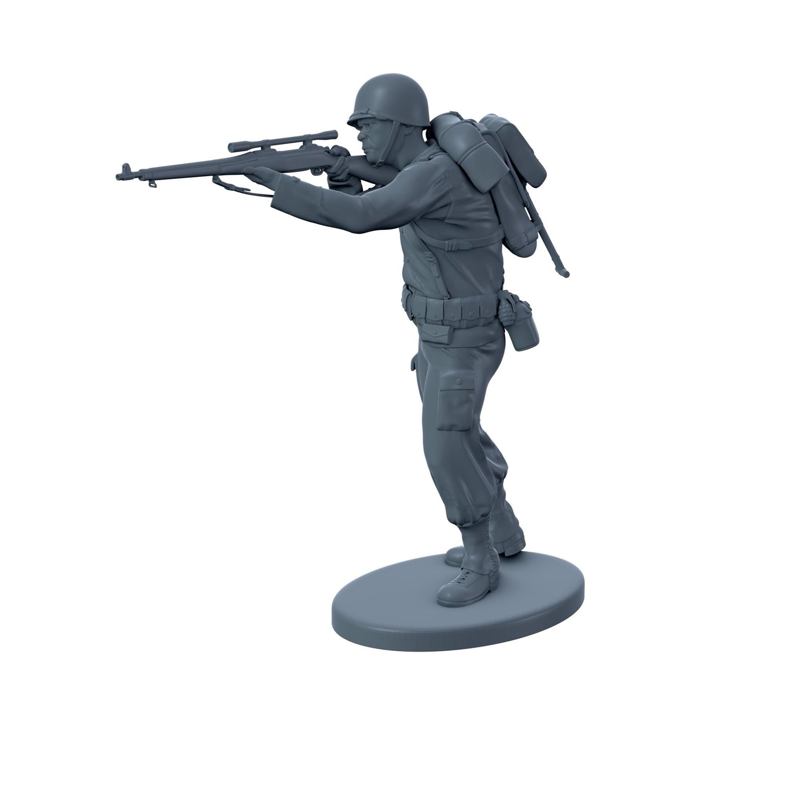 American Soldier Standing Aiming M1903