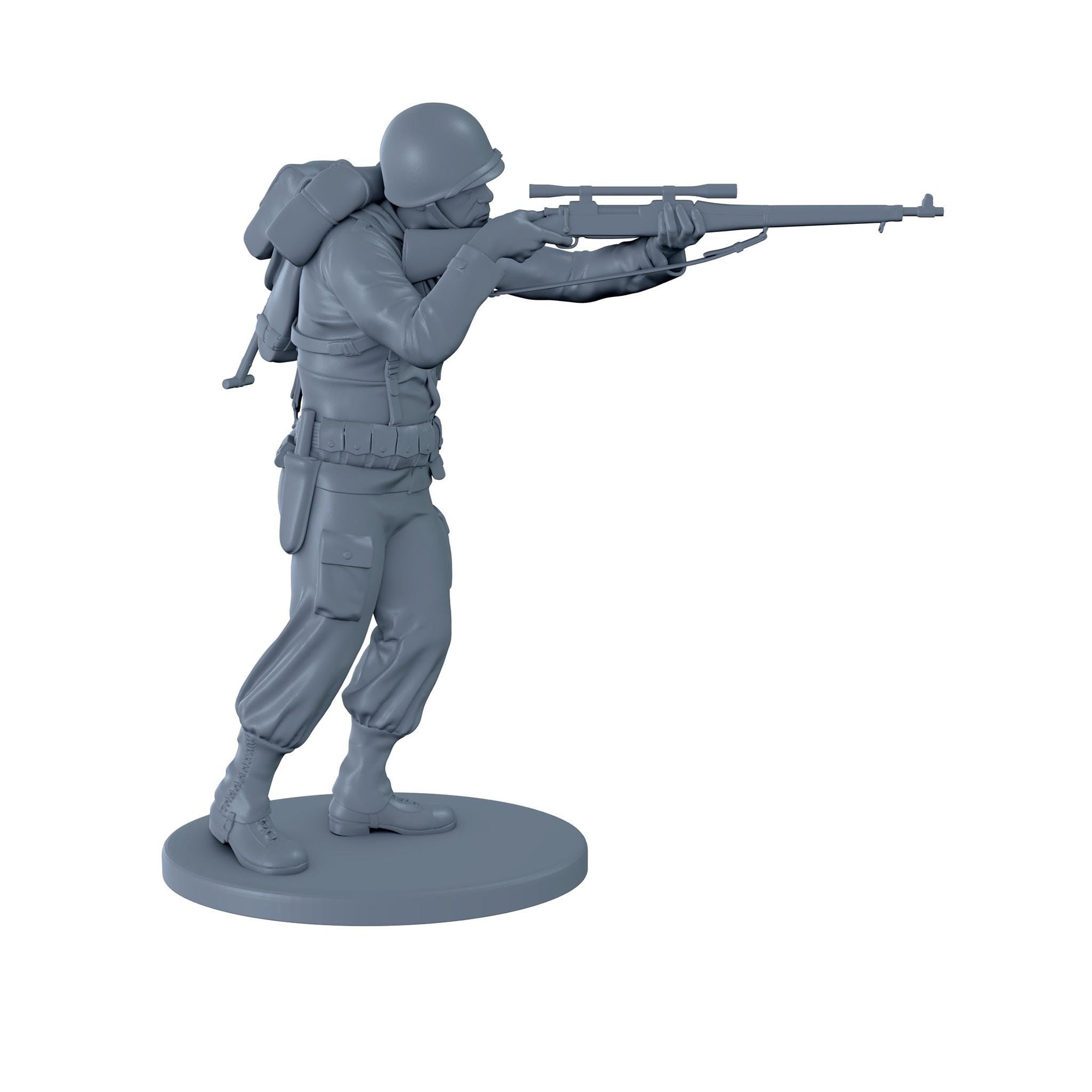 American Soldier Standing Aiming M1903