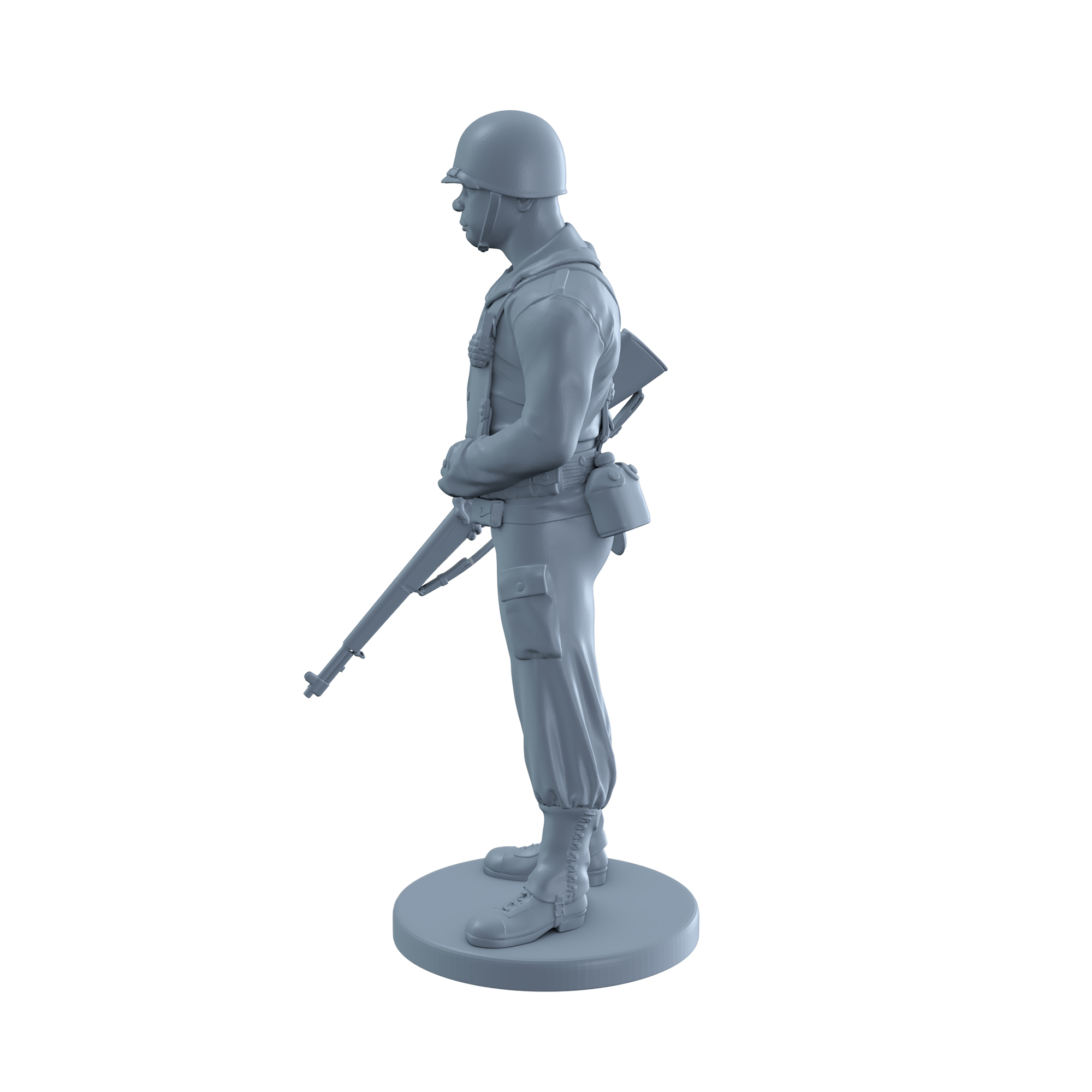 American Soldier Standing Guard