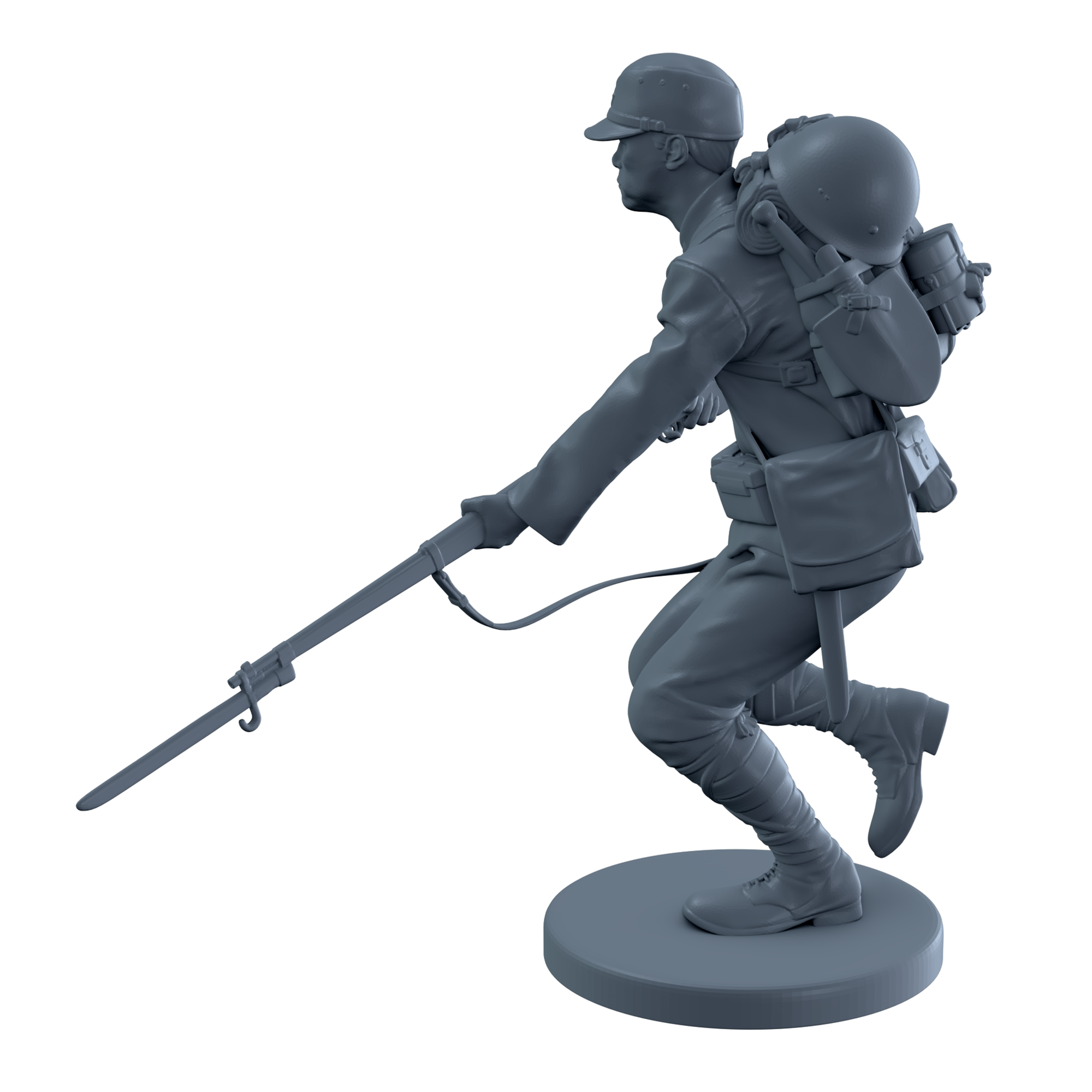 Japanese Soldier Running