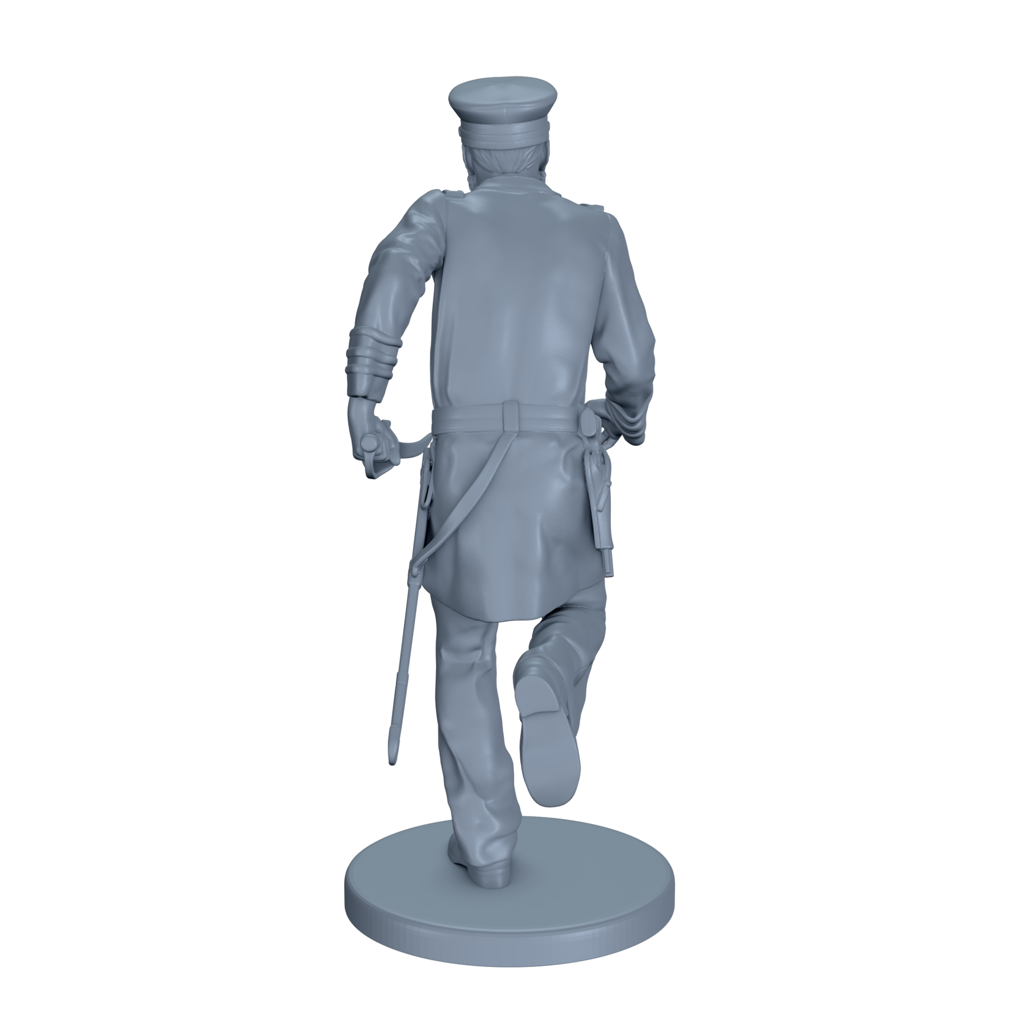 American Civil War Naval Officer Running