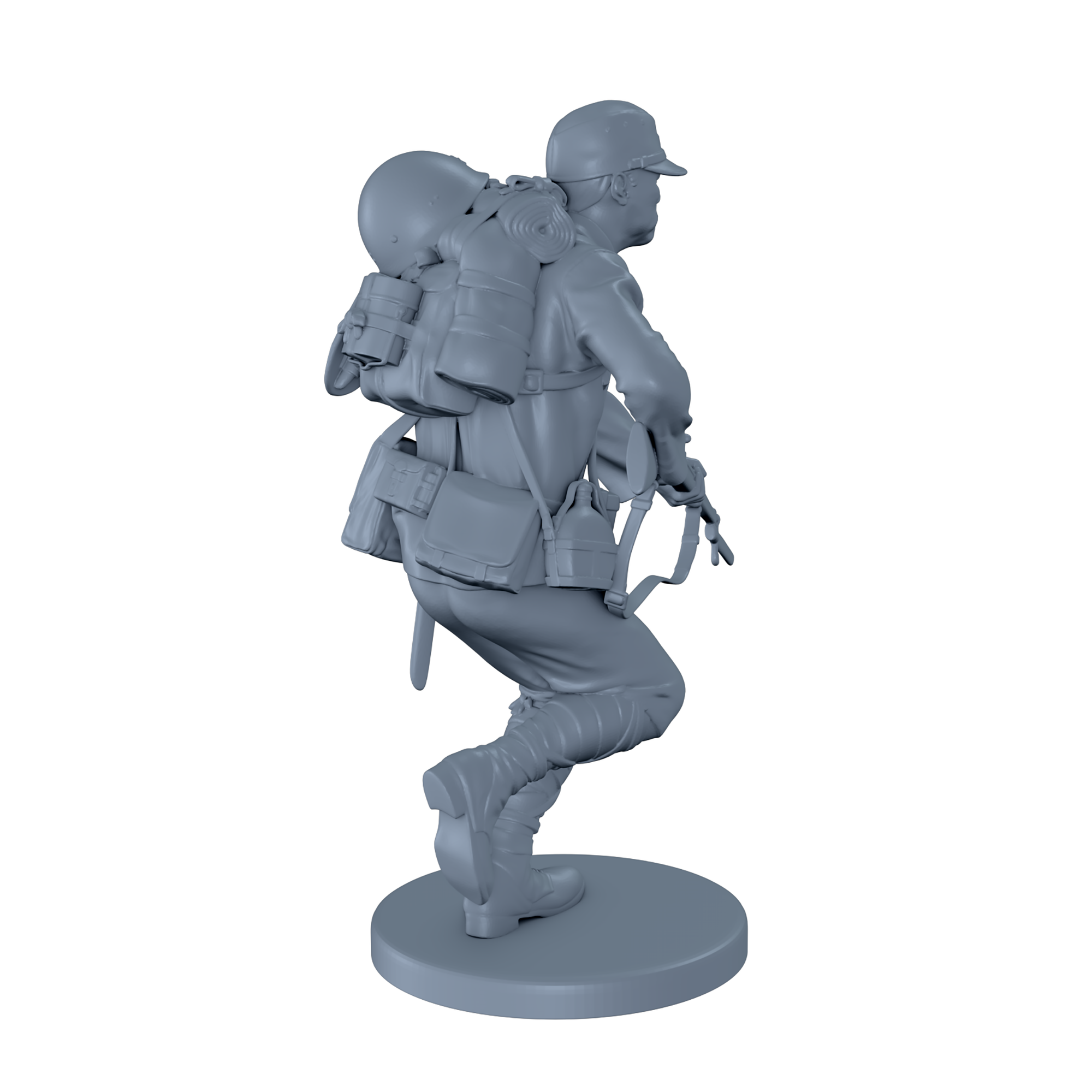 Japanese Soldier Running