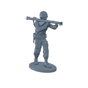 American Soldier Standing Shooting Bazooka