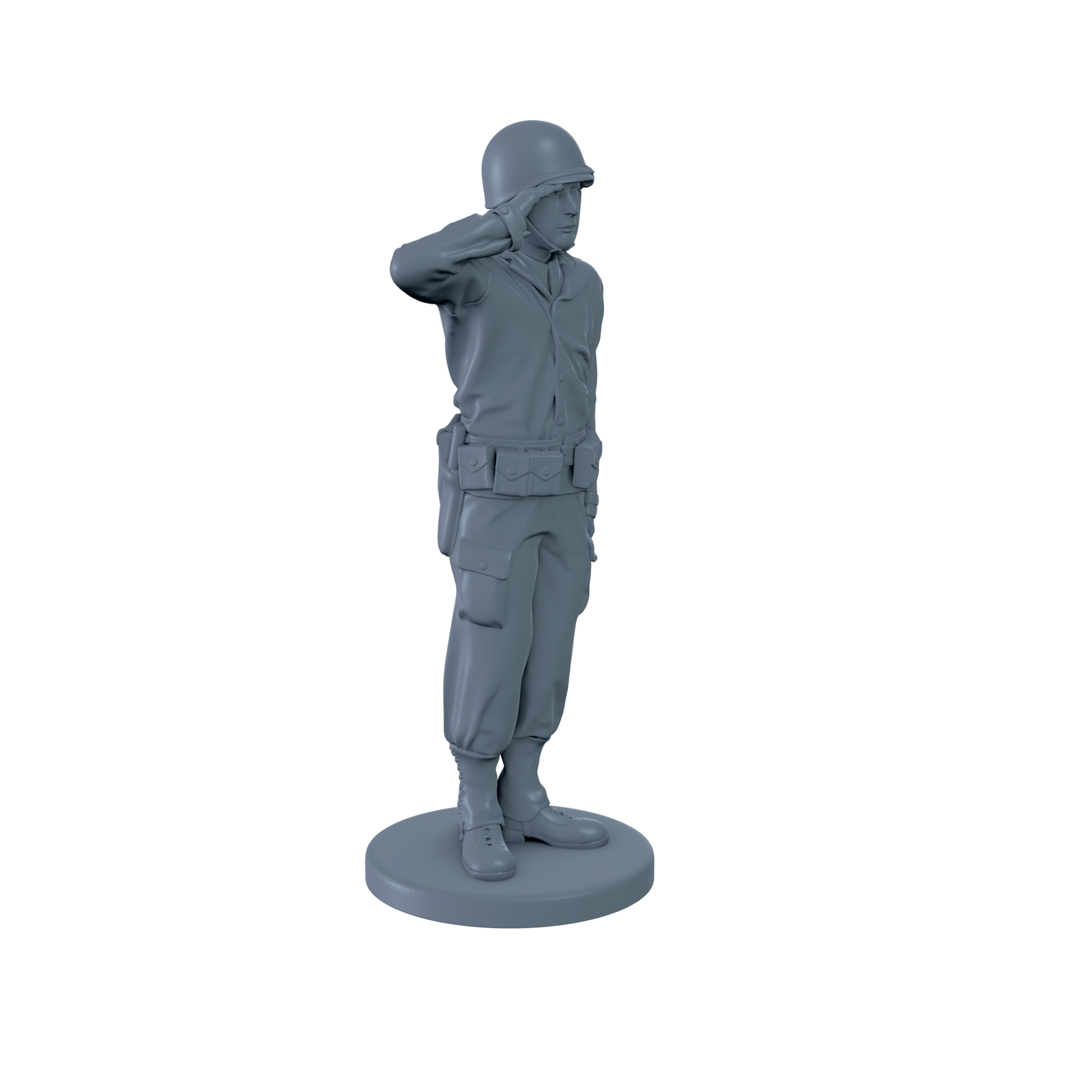 American Soldier Saluting