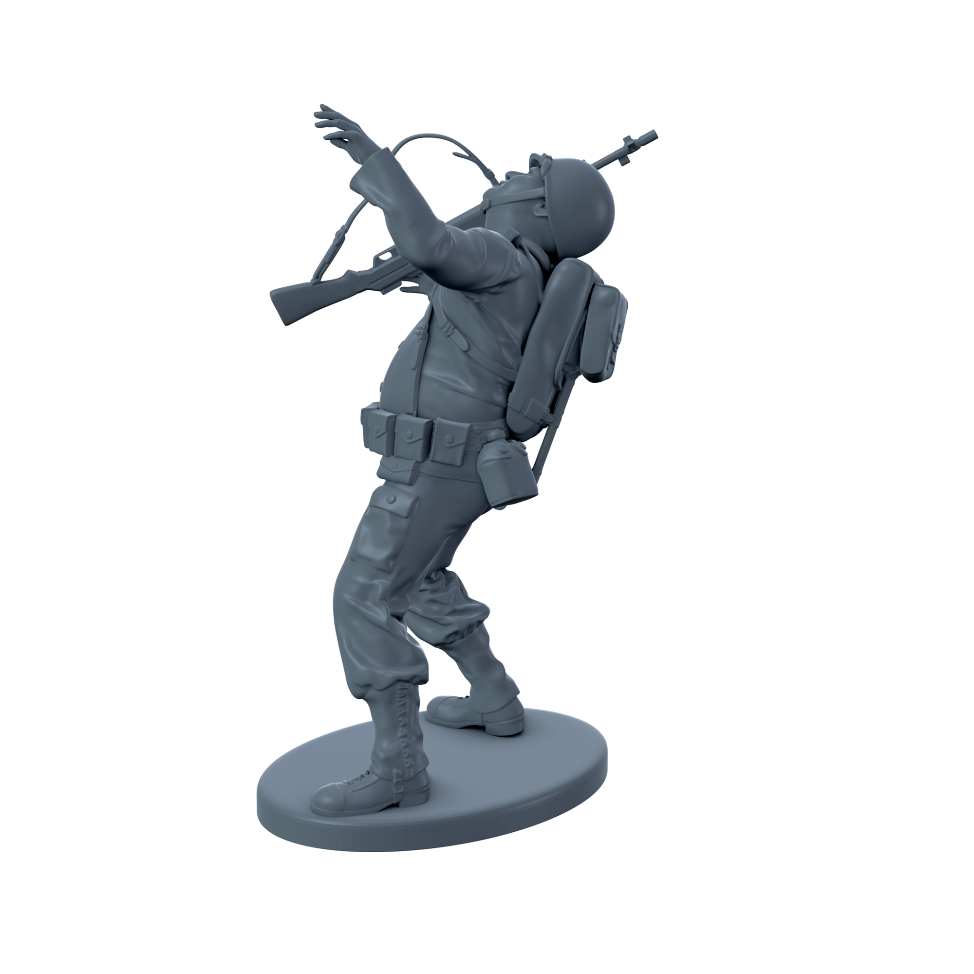 Shot American Soldier