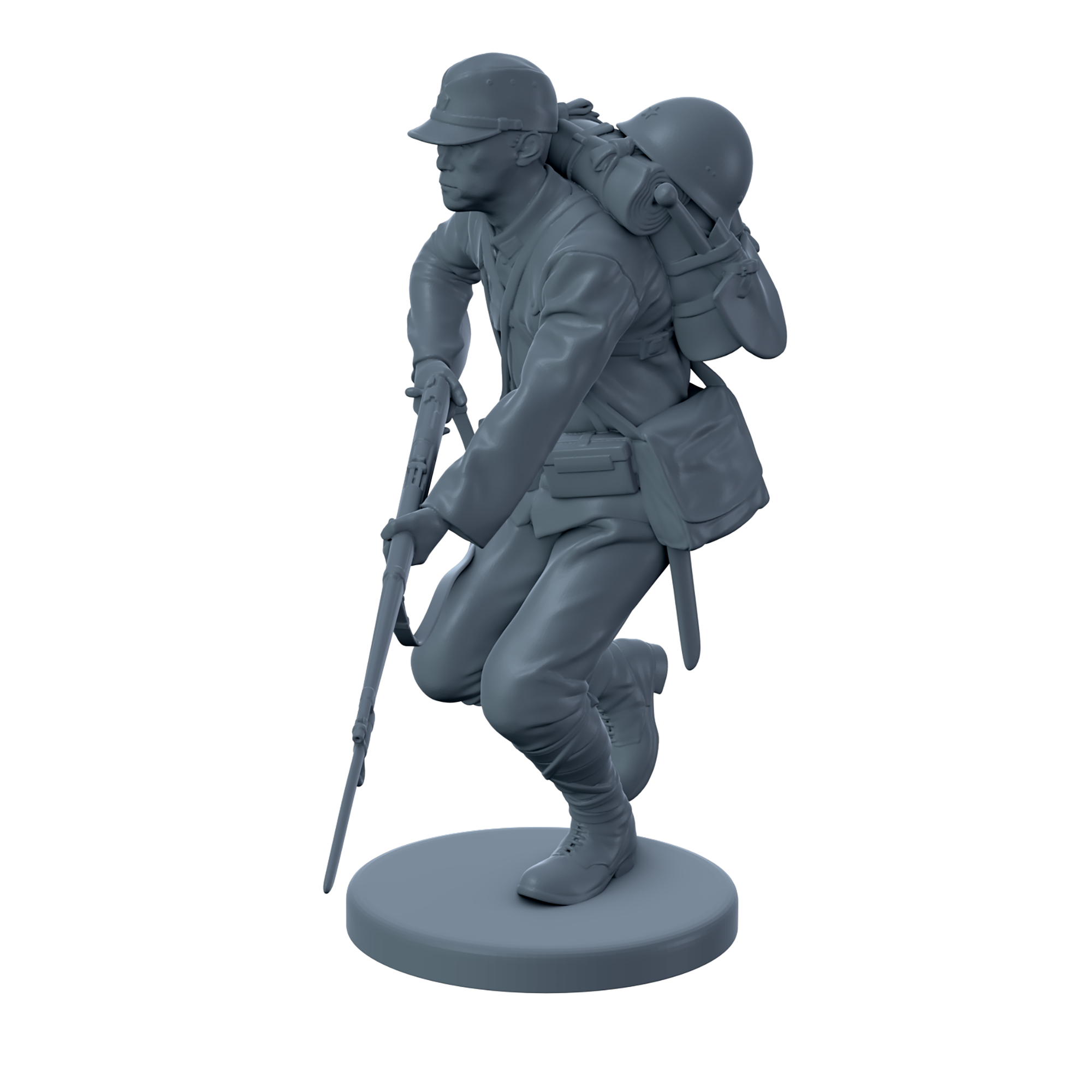Japanese Soldier Running