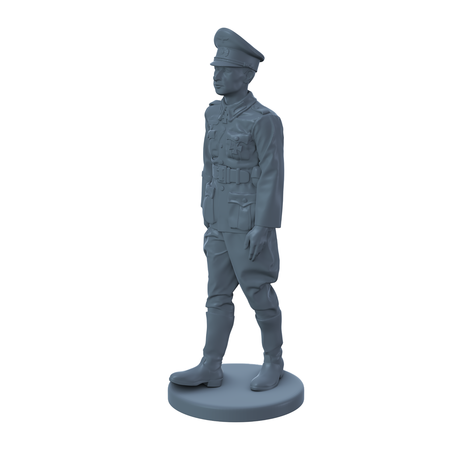 German Officer Walking