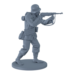 German Soldier Firing MP-40