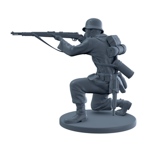 (Ready) German Soldier Shooting While Crouched
