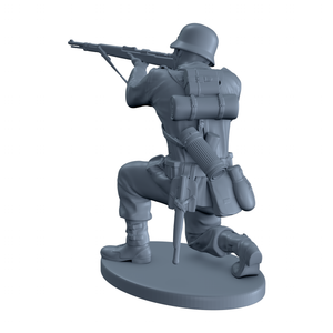 (Ready) German Soldier Shooting While Crouched