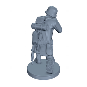 (Ready) German Soldier Shooting While Crouched