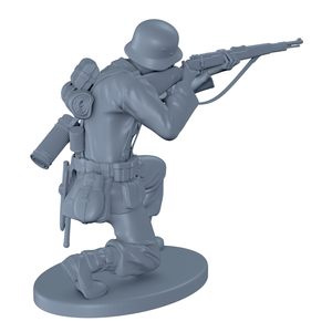(Ready) German Soldier Shooting While Crouched