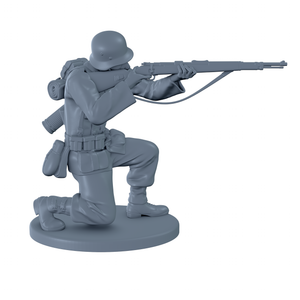 (Ready) German Soldier Shooting While Crouched