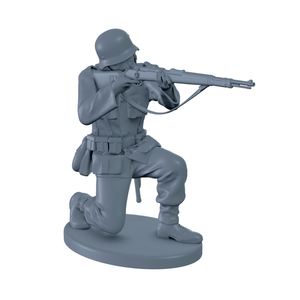 (Ready) German Soldier Shooting While Crouched