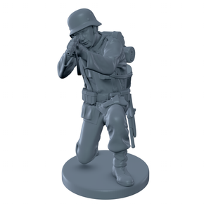 (Ready) German Soldier Shooting While Crouched