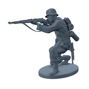 (Ready) German Soldier Shooting While Crouched