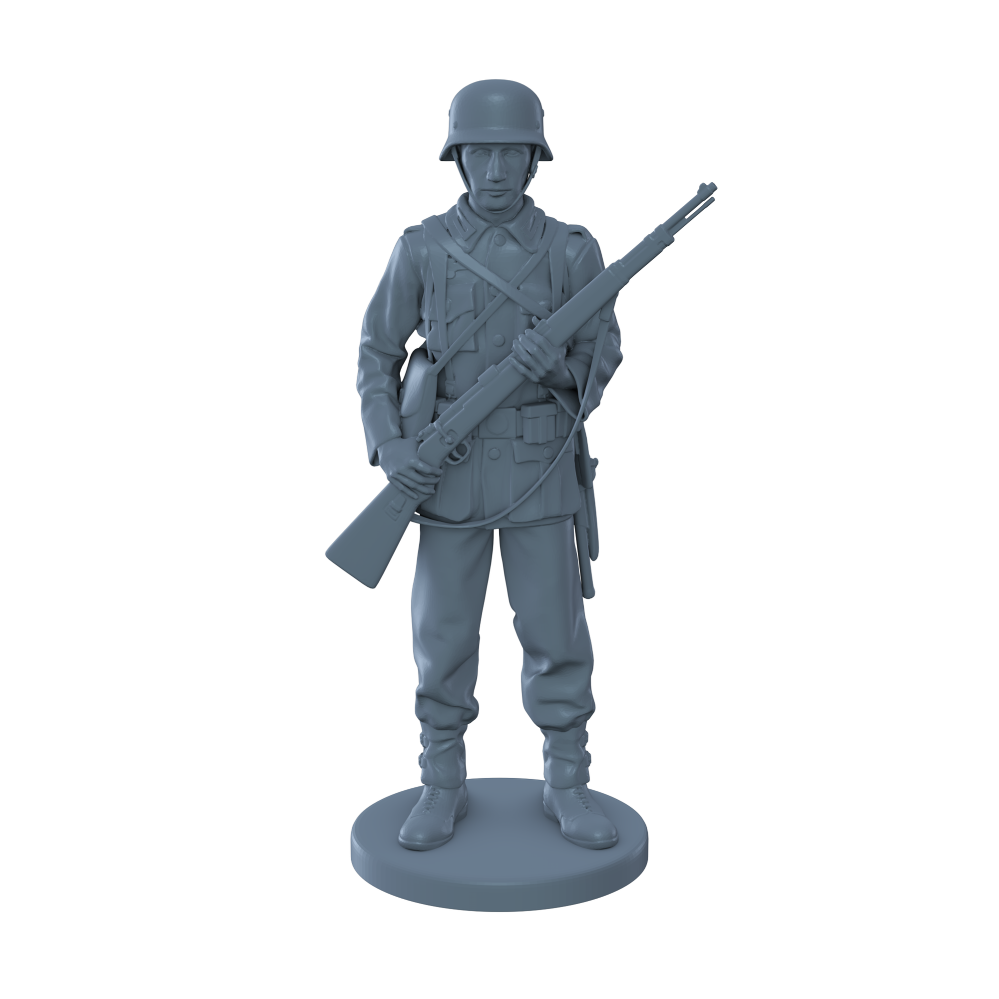 German Soldier Standing Guard