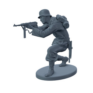 German Soldier with MP-40 Kneeling