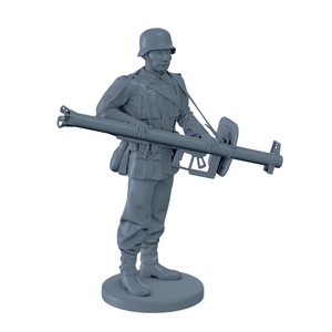 German Soldier with Panzerschreck at Hip