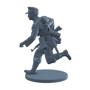 Late War German Soldier Running